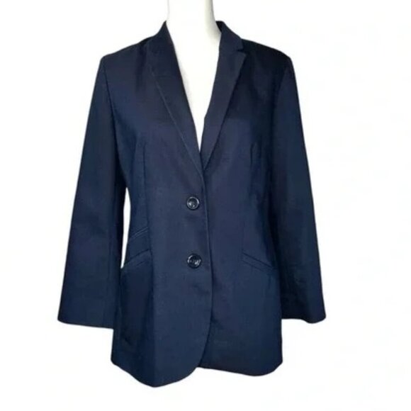 Chico's Jackets & Blazers - CHICOS  Navy Blue 2-Button Blazer